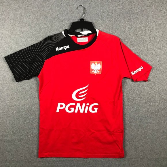 Kempa PGNiG Shirt Mens Medium Red Handball Cotton Short Sleeve Graphic Germany - Picture 1 of 14